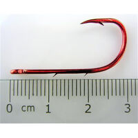 Mustad Red Baitholder-Size 1 Qty 10-92668npnr-Chemically Sharpened Fishing Hooks