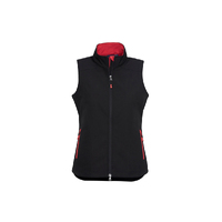 Ladies Geneva Vest Black/Red Small