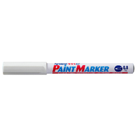 12PK Artline 444 Permanent Paint Marker 0.8mm Bullet Nib - White