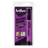12PK Artline Builders Permanent Marker 2.3mm Bullet Nib - Black Hs