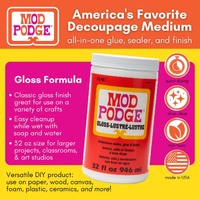 Plaid Mod Podge 946ml All-in-One Sealer Glue Gloss Finish