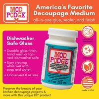 Plaid Mod Podge All-in-One 236ml Sealer Glue Finish Dishwasher Safe