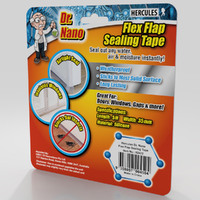 Hercules Dr. Nano Flex Flap Sealing Tape Clear 35mm x 5m