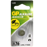 3pc GP LR44 A76 V13GA 1.5V Alkaline Button Cell Batteries