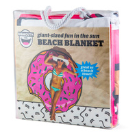 BigMouth 152cm Gigantic Frosted Donut Beach Blanket Pink