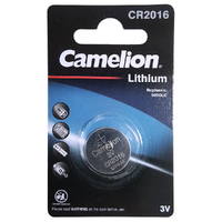 6PK Camelion Lithium Button Cell CR2016 Single Card