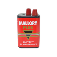 3PK Mallory Plus Heavy Duty 6V Battery Mercury Free For Lantern/Torch