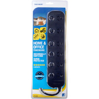 6 OUTLET SWITCHED POWERBOARDSURGE PROTECTED JACKSON