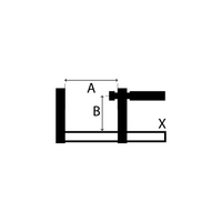 Bessey Quick Action 1500mm Revo KRE Body Clamp KRE150-2K