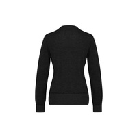 Ladies Origin Merino Cardigan Black 3XL