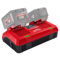 Milwaukee 18V Dual Bay Simultaneous Rapid Charger M18DFC