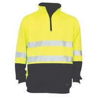 KM Workwear Fleece-Lined Waterproof Vest with Tape 3XS Orange/Navy