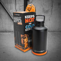 Moondyne 1950ml Insulated Thermal Bottle Black