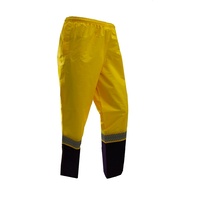 KM Workwear Taped Wet Weather Pants Small Orange/Navy