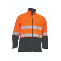 KM Workwear Softshell Jacket with Tape XS Orange/Navy