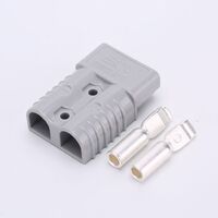 10 PK Grey 50 Amp Anderson Style Kits 6B&S pins