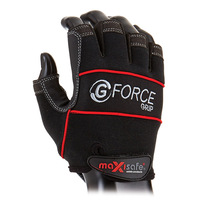 G-Force 'Grip' Fingerless Mechanics Gloves Medium 6x Pack