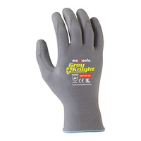 Grey Knight PU Coated Nylon Glove Medium 12x Pack