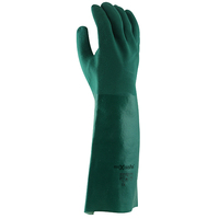 Maxisafe Green Double Dipped PVC Gauntlet 45cm 12x Pack