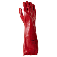 Maxisafe Red PVC Gauntlet 45cm 12x Pack
