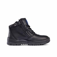 Mongrel Boots Non-Safety Zipsider Boot AU/UK 3 (US 4) Black