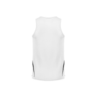 Mens Flash Singlet White/Black Small