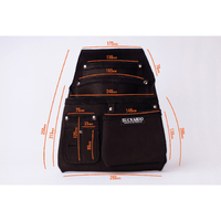 Buckaroo 4 Pocket Formworkers Nail Bag - Black NBF4B