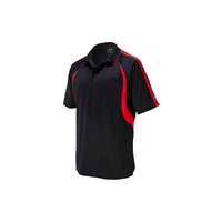 Kids Flash Polo Black/Red 12