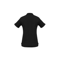Ladies Edge Polo Black/Check 6
