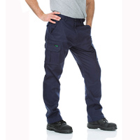 WORKIT Cotton Drill Regular Weight Multi Pocket Cargo Pants Navy 102ST