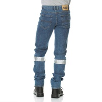 WORKIT Classic Fit Stonewash Stretch Taped Denim Jeans 102ST