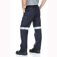 WORKIT Cotton Drill Regular Weight Taped Cargo Pants Navy 102ST