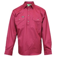 WORKIT Lightweight Half Closed Country Shirt Azure Blue 2XL