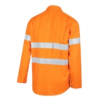WORKIT PARVOTEX  FR Inherent 215gsm Ripstop Taped Shirt Orange S