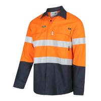 WORKIT PARVOTEX PPE1 FR Inherent 155gsm Ripstop Lightweight Taped Shirt Orange 3XL