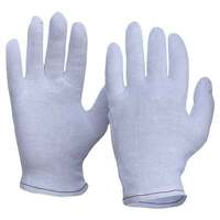 Interlock Poly/Cotton Liner Hemmed Cuff Gloves Men's Size