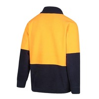 WORKIT Hi-Vis 2 Tone 1/4 Zip Polar Fleece Jumper Orange/Navy 2XL