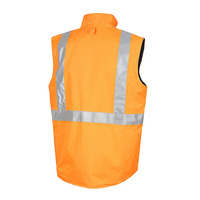 WORKIT Hi-Vis Reversible Taped Vest Orange/Navy 2XL