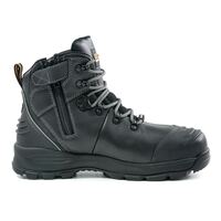 Bison XT Ankle Lace Up Boot with Zip Black Size AU/UK 4 (US 5) Colour Black
