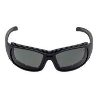 Armour polarised safety sunglasses rsp5066 - matt black frame/smoke lens