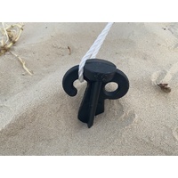 Pack of 10x Supa Peg Black Polycarbonate Tent Pegs 490mm x 40mm