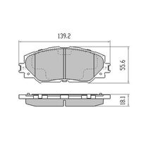 RDA Front Brake pads for Toyota Rav4 2.2L 2ADFHV 2013-On