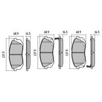 RDA Front Brake pads for Hyundai Sonata LF Elite Premium 2.0L FWD 1/2015-On