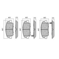 RDA Front Brake pads for Hyundai Veloster 1.6T (150kw) 2012-On