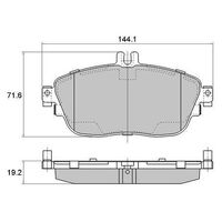 Front Brake pads for Mercedes Benz GLA 250 X156 2014-On