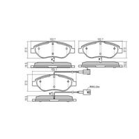 Front Brake pads for Alfa Romeo MiTo 1.4L, 1.4T 2008-Onwards Type 1