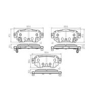RDA Rear Brake pads for Nissan X-Trail T32 1.6TD, 2.0L, 2.5L 2014-On