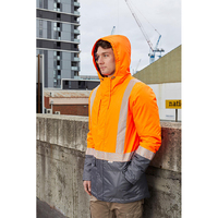 Rainbird Workwear Harvey Parka Fluoro Small Fluoro Orange/Charcoal