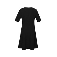 Biz Corporates Siena Womens Extended Short Sleeve Mid Dress Black Size 4