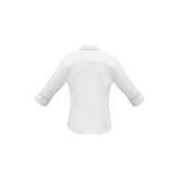 Ladies Luxe 3/4 Sleeve Shirt White 22